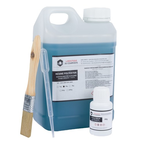 2kg resine polyester iso - 2kg,