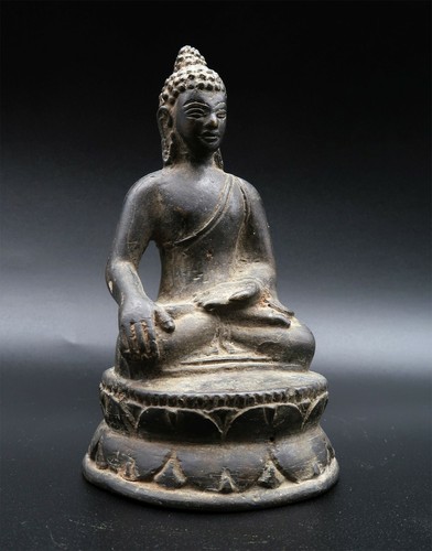 Ancien bouddha bronze - bouddha,