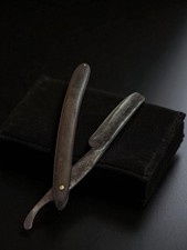 Rasoir coupe-choux ancien signé Ancienne vintage collection rasage rétro barbier