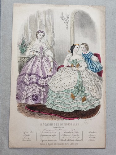 Gravure ancienne magasin des - "magasin,
