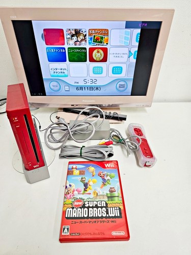 Console nintendo wii rouge - console,