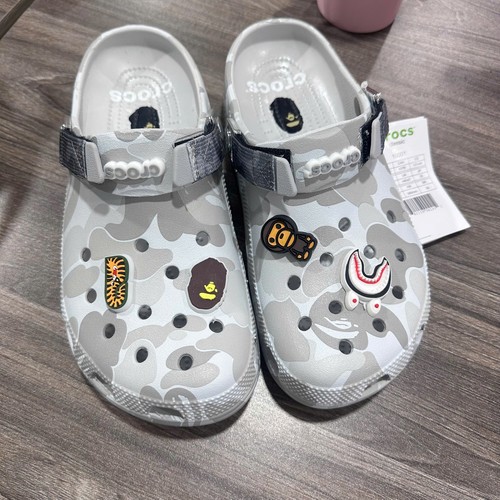 Crocs bape style grey abc - style,