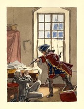 Auguste LEROUX . Casanova. la mise en joue !