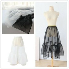 Femme Ruche Queue Jupe Tulle Maille Transparente Combinaisons Jupon Organza