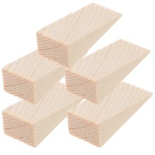  5 Pièces Butée de Porte Butée de Porte en Bois Robuste Cales Triangulaires