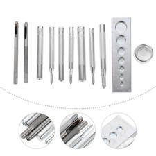 11pcs / Set Snap Fixations Installation Tool d'installation Rivets outils de