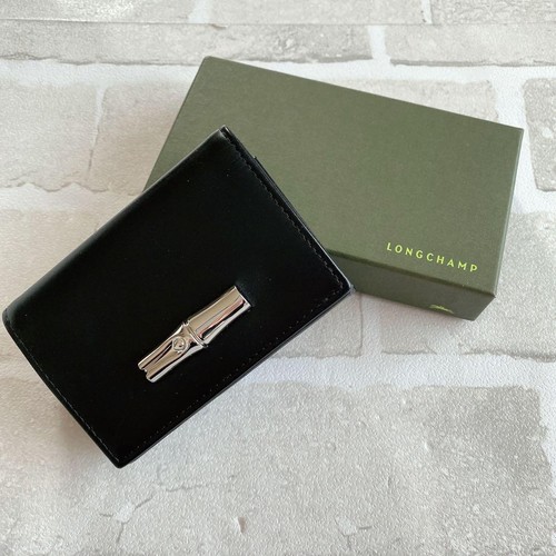 Longchamp black bifold wallet - bifold,