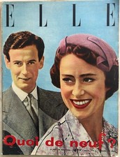 ELLE Magazine n° 507 du 29 Août 1955 ancienne revue de Mode Chapeau BABAR