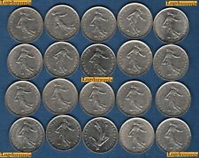 Lot de 20 pièces de 5 Francs Semeuse TB à SUP -