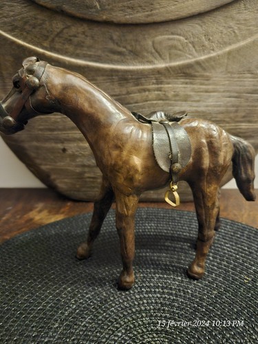 Sculpture cheval cuir - cheval,