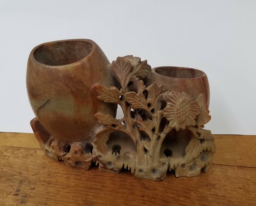 Handcarved earthenware pen - handcarved, and