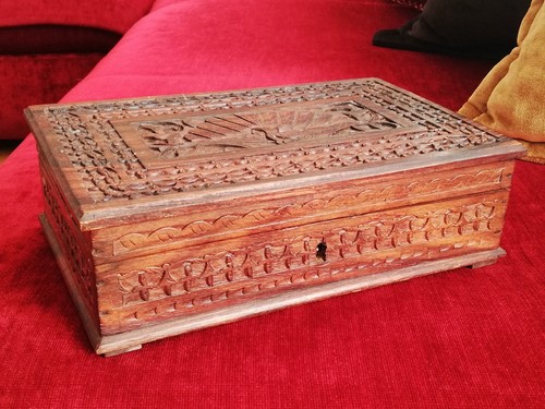 Boite bijoux coffre ancien - à,