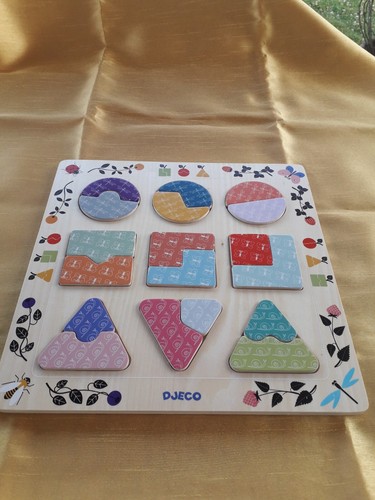 Puzzle bois formes - bois,