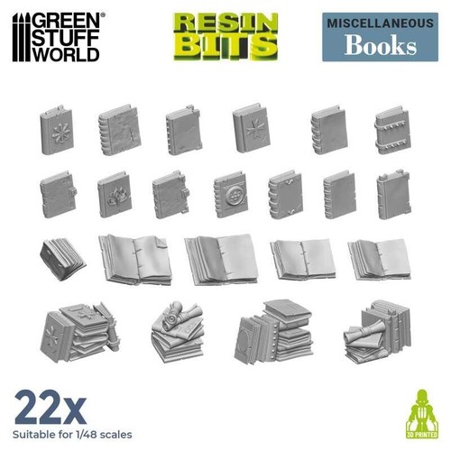 Livres résine diorama - résine,