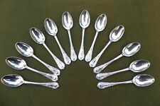 ORFEVRERIE 12cuillères à MOKA en métal argenté ROUND & SON belle BRILLANCE TBE