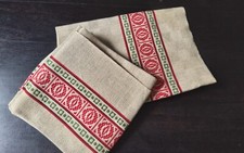 Torchons basques anciens - Années 80 Lin et Coton - Lot de 2 - 77x55cm