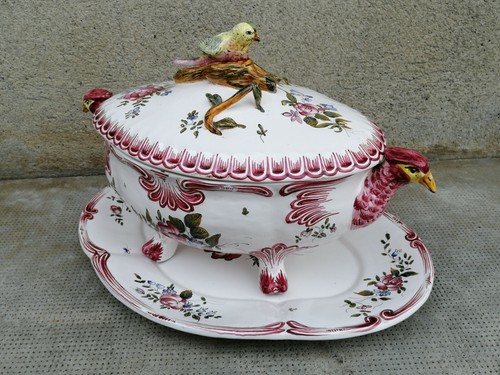 Soupière faïence veuve - soupière,