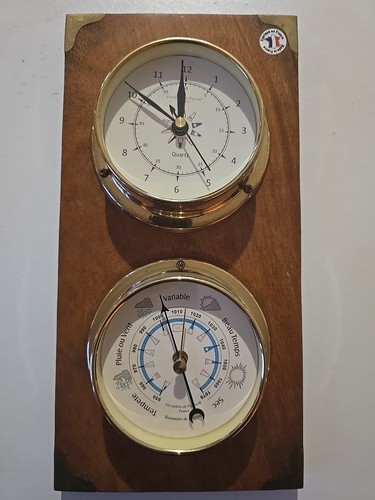 Horloge baromètre marine - +,