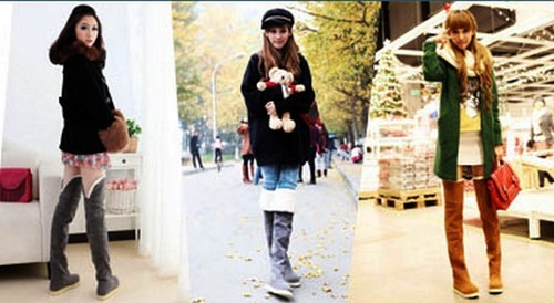 Bottes hautes cuissardes hiver - hautes,