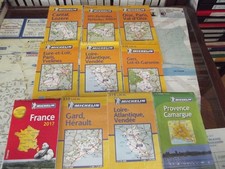 TRES BEAU LOT DE 10 CARTES ROUTIERES MICHELIN NEUVE A VOIR