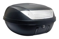 Top Case 52L Noir Mat 58x45x32.5cm (2 Casques Intégraux) Platine et Poignée