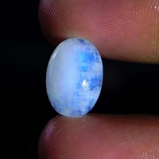 Cabochon ovale blanc