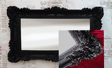 XXL Miroir Baroque Noir 96x57
