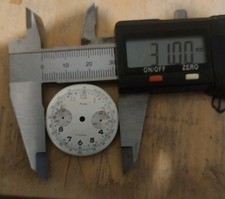 Horlogerie 1 Cadran Pour Montre Chronographe Ancienne Ø 31 mm  Réf CCAR1