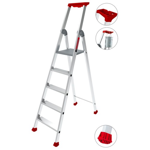 Escabeau aluminium maxibat - aluminium, 8