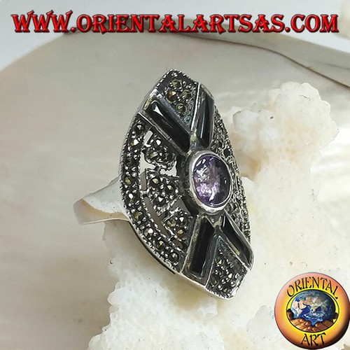 Bague argent 925 clouté - argent, 925‰