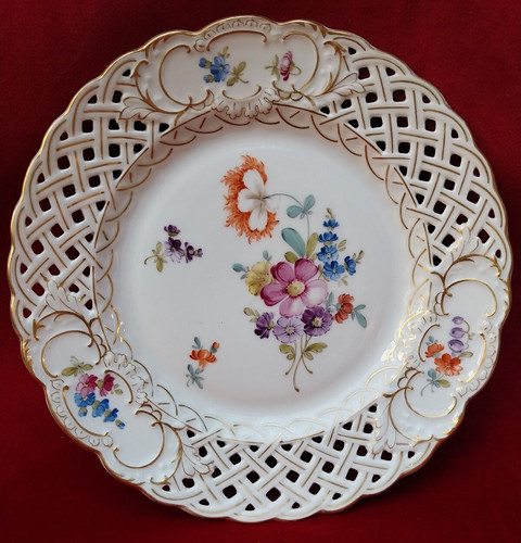 Assiette saxe porcelaine - saxe,