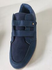 Baskets basses tissu bleu à double scratch Taille 41