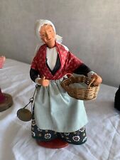 Santon ancien Provence Femme poissonnière balance CARBONEL 24CM