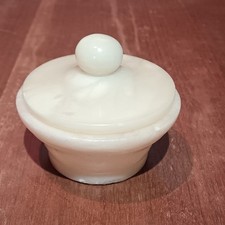 Ancien Poudrier En Albâtre