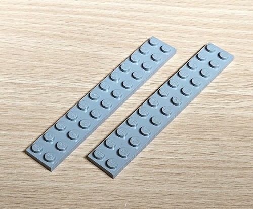 Lego 3832 plaque - 2x, gris