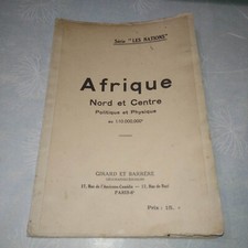 Carte AFRIQUE coloniale Nord et Centre – 1/10.000.000 – Girard et Barrère