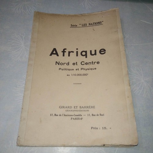 Carte afrique coloniale - coloniale, nord