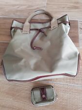 Sac à main LANCEL Cuir et tissus avec son porte-monaie