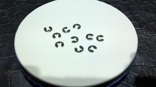 Lot clips acier - 1, (