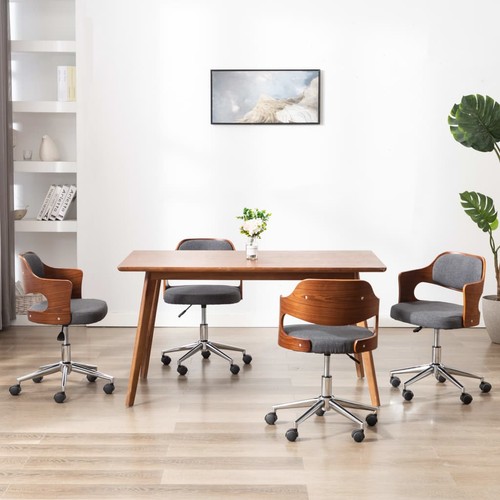 Bois courbé chaise pivotante - chaise,