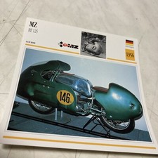 MZ RE 125 1956 carte moto collection Atlas Allemagne