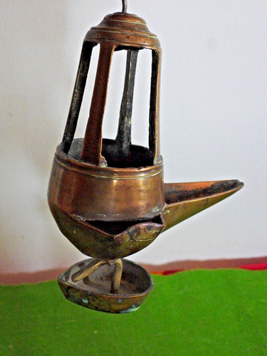 Ancienne lampe huile - ,