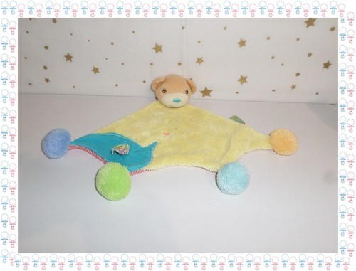 Doudou plat ours jaune - -,