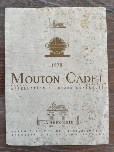étiquette château mouton - Étiquette,