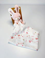 Doudou Plat/Mouchoir Lapin