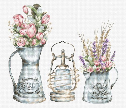 Cross stitch kit lamp b7005 - cross, "lamp"