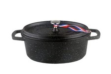 - Cocotte 26 cm Ovale Noire -
