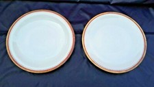 2 plats Rheinpfalz Hartporzellan Germany en porcelaine liseré or et bordeaux