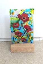 Panneau Verre fondu Fleurs tableau