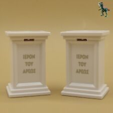 X2 Playmobil piédestal blanc pour statue-colonne décorative manoir-château